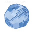 Preciosa Round Bead - Light Sapphire