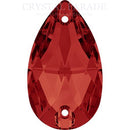 Zodiac Crystal Peardrop Sew on Stone - Light Siam