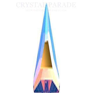 Zodiac Crystal Long Triangle Shape 4 x 7mm AB Pack of 20