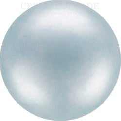 Preciosa Round Half Drilled Pearl - Light Blue