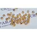 Preciosa Bicone Bead Light Colorado Topaz Glitter