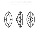 Preciosa Pointy Back Navette - Clear