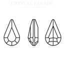 Preciosa Pointy Back Pearshape - Clear