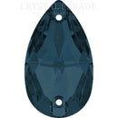 Limited Edition - Zodiac Crystal Peardrop Sew on Stone - Montana