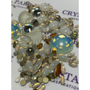 Preciosa and Swarovski Moonshine White Crystal Mix Pack of 150