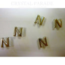 Silver Metallic Alphabet Rivet Stud 1 Piece - N