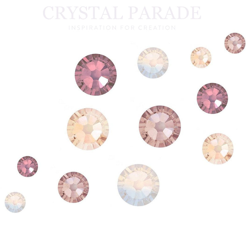 Preciosa No Hot Fix Crystals Mixed Sizes - Pack of 200 Nudes Collection