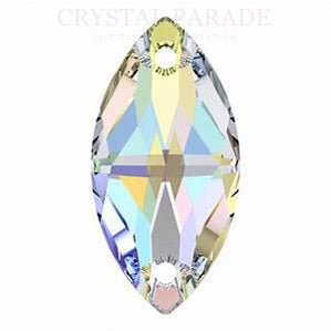 Zodiac Crystal Navette Sew on Stone - AB