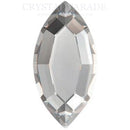 Preciosa Maxima Hotfix Navette 8x4mm Pack of 720 - Clear