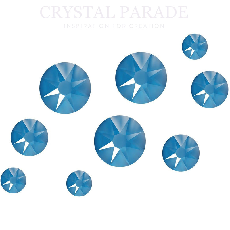 Zodiac Crystal Neon Bright Blue Mixed sizes Pack of 100