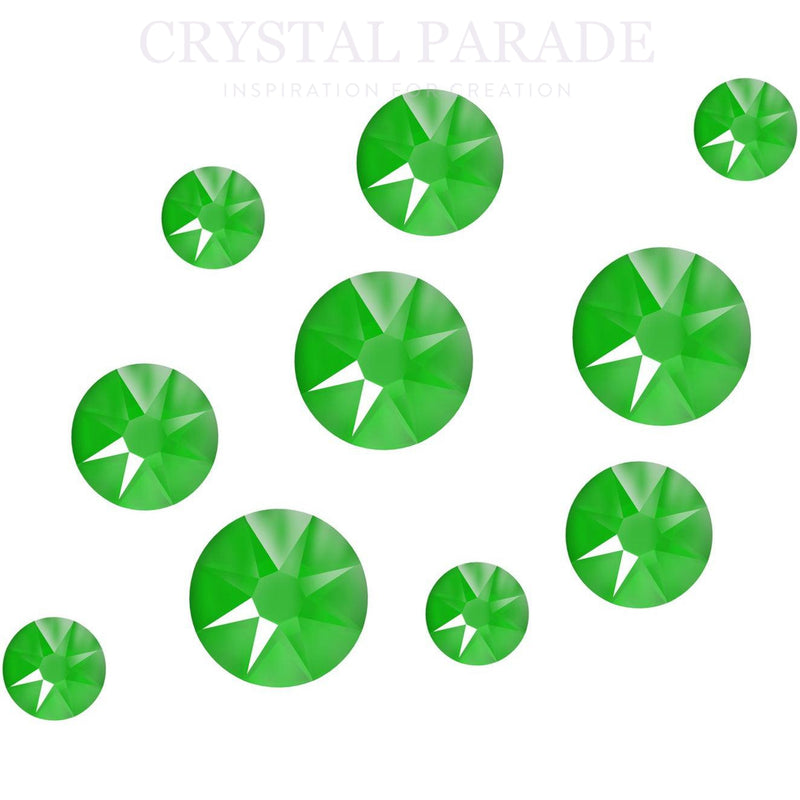 Zodiac Crystal Neon Bright Green Mixed sizes Pack of 100