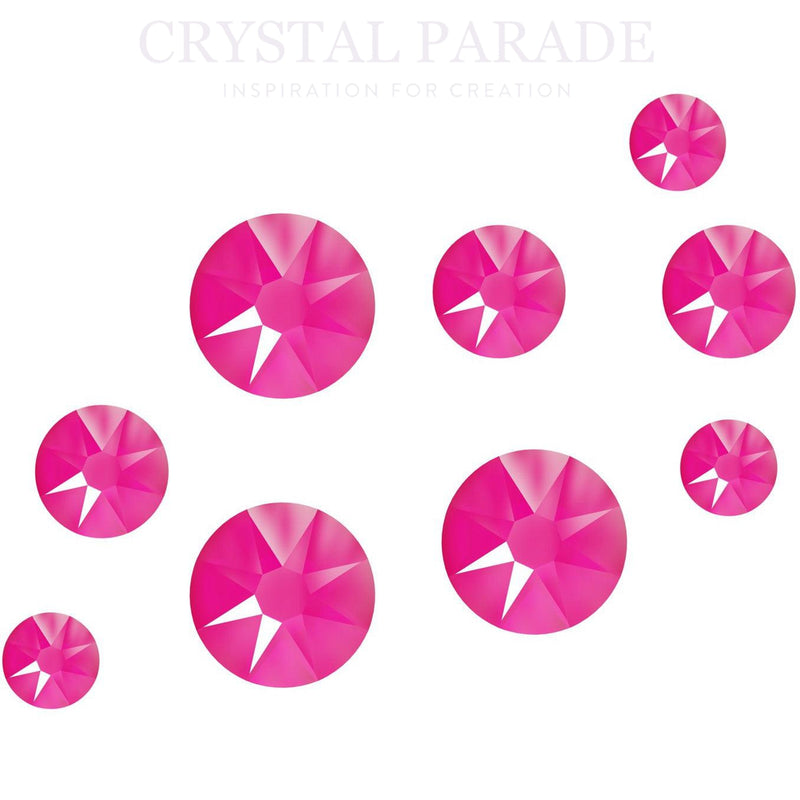 DISCONTINUED - Zodiac Crystal Neon Bright Pink Mixed sizes - Pack of 100