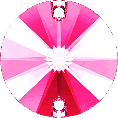 Zodiac Rivoli Sew on Stone - Neon Pink