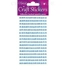 Self Adhesive Rhinestones 4mm Pearl Blue - Pack of 240