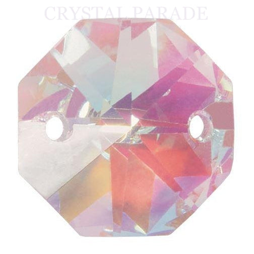 Octagon Chandelier Crystals (Two Holes) - AB