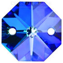 Octagon Chandelier Crystals (Two Holes) - Heliotrope