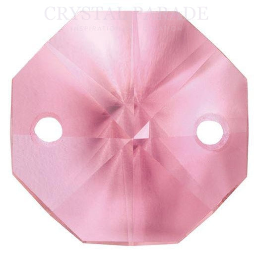 Octagon Chandelier Crystals (Two Holes) - Light Amethyst