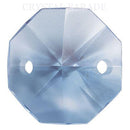 Octagon Chandelier Crystals (Two Holes) - Light Sapphire