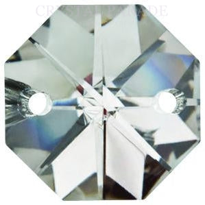 Octagon Chandelier Crystals (Two Holes) - Monte Carlo