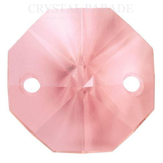 Octagon Chandelier Crystals (Two Holes) - Rosaline