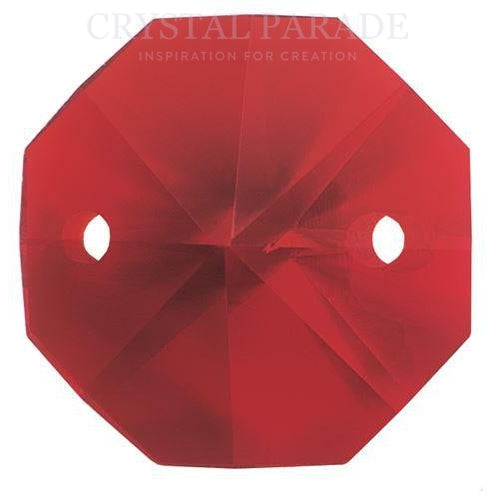Octagon Chandelier Crystals (Two Holes) - Siam