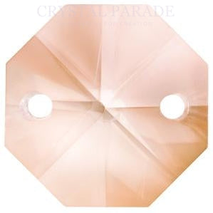Octagon Chandelier Crystals (Two Holes) - Tawny