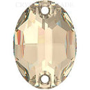 Preciosa Oval Sew on Stone - Honey