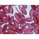 Preciosa Navette Glass Cabochons - Ruby