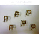 Silver Metallic Alphabet Rivet Stud 1 Piece - P