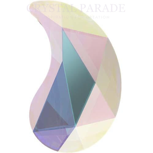 DISCONTINUED - Zodiac Crystal Paisley Shape 6x4mm AB Pack of 20