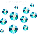 Preciosa Maxima No Hot Fix Crystals Mixed Sizes - Pack of 200 Peacock Green