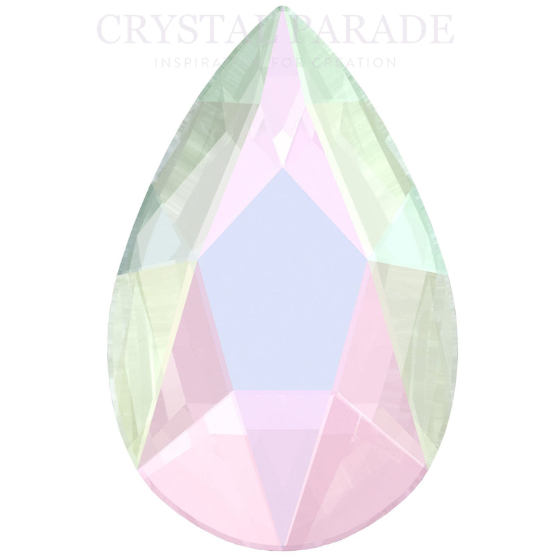 Zodiac Crystal Pear Shape 6mm x 4mm AB - Pack of 20