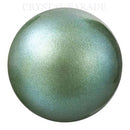 Preciosa Round Pearl Pearlescent Green