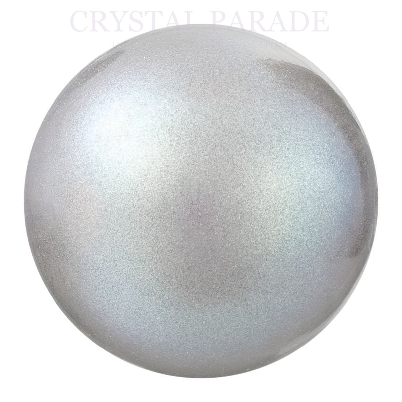 Preciosa Round Pearl Pearlescent Grey