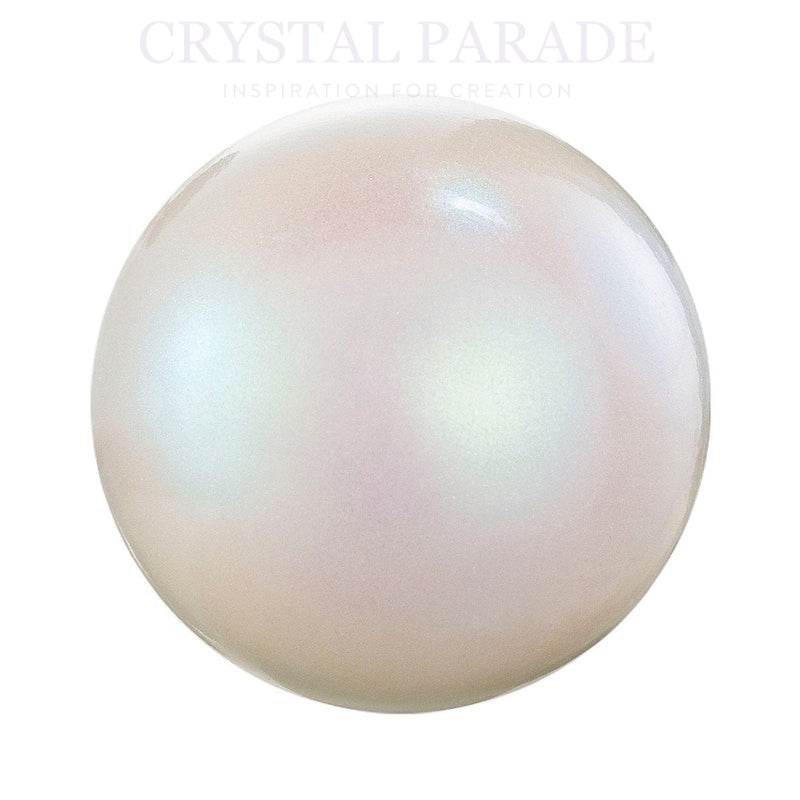 Preciosa Round Pearl Pearlescent White