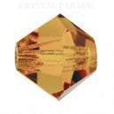 Preciosa Bicone Bead Light Colorado Topaz