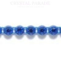 Preciosa Plastic Banding Sapphire Crystal in Blue Cup SS10