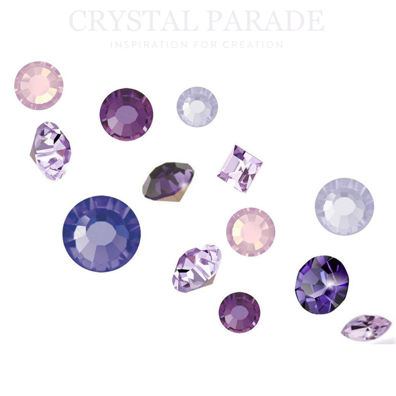 Preciosa 3D Crystal Mix Pack of 100 - Purple Rain
