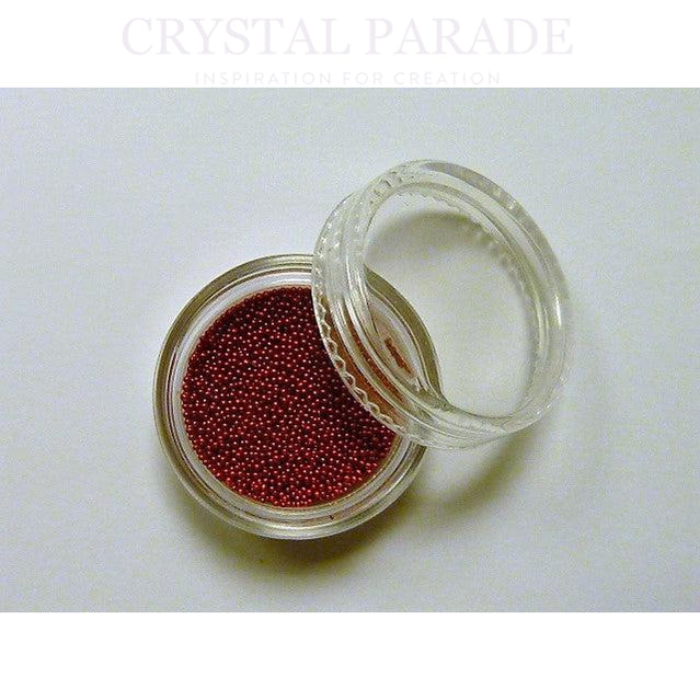 Mini Caviar Beads 5g in handy storage pot - Red