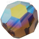 Preciosa Round Bead - Smoked Topaz AB