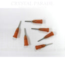 Precision Syringe Tips 15 GA AMBER Pack of 24