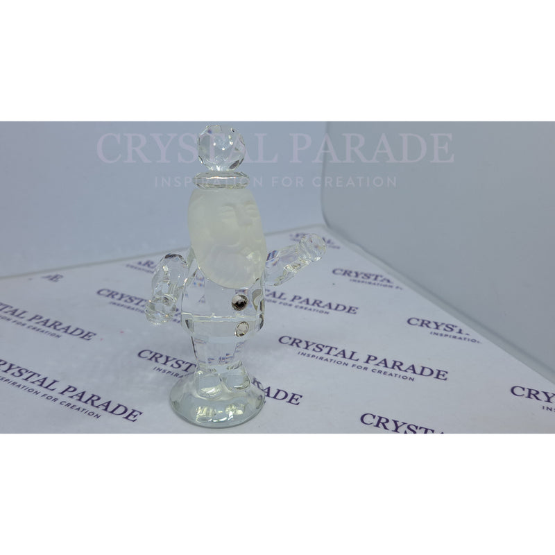Crystal Glass Santa Figurine Ornament