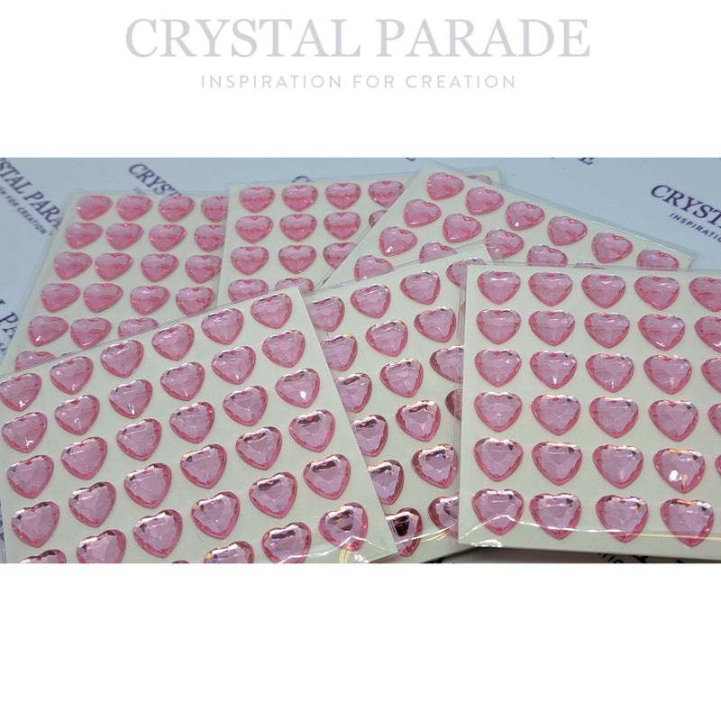 Self Adhesive 10mm Hearts - Pack of 36