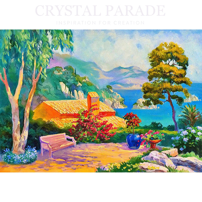 Diamond Art Painting Kit, Mediterranean Landscape Oil Painting 50 x 40cm