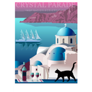 Diamond Art Painting Kit, Santorini, Greece Travel Poster 40 x 50cm