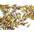 Swarovski 4200 Fancy Slim Navette 15x4mm - Pack of 12 Light Smoked Topaz