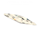 Preciosa Pointed Back Slim Navette - Honey