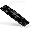 Preciosa Slim Baguette Sew on Stone 18 x 6mm, Pack of 72 - Jet