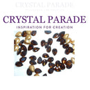 Preciosa Pointy Back Pear Shape - Smoked Topaz