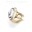 Preciosa Rivet Spike Clear Crystal - Gold Plated